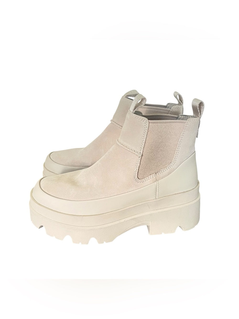 UGG Women's Platform Chelsea Booties - Cream